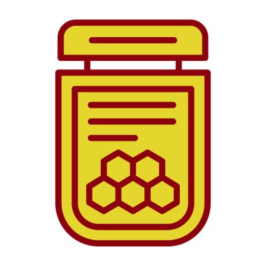 Basit Bal simgesi, vektör illüstrasyonu