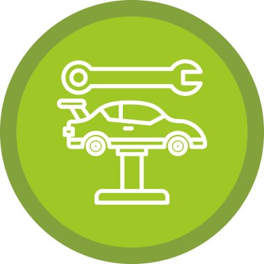 Modern otomatik simgenin vektör illüstrasyonu