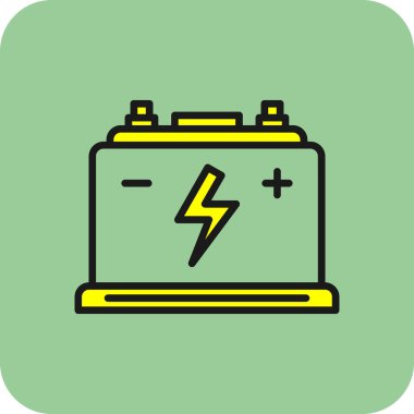 Pil. Web simgesi basit tasarım                       