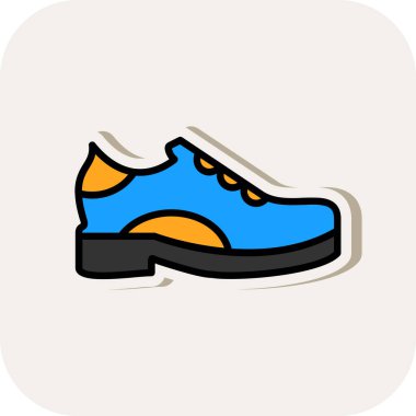 Ayakkabı. Web simgesi basit illüstrasyon 