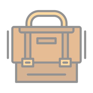 evrak çantası simgesi, vektör illüstrasyonu basit tasarım