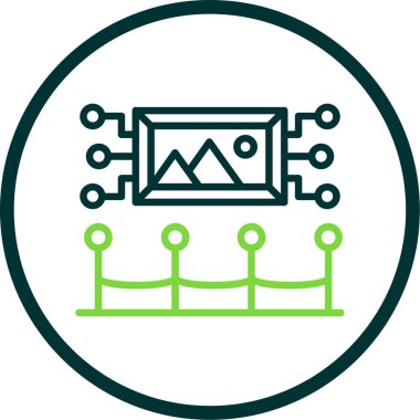 Modern b 'nin vektör illüstrasyonu simge unsurundan yoksun