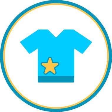 T-shirt ikonu. vektör illüstrasyonu