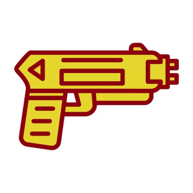 Şok tabancası ağ simgesi, vektör illüstrasyonu