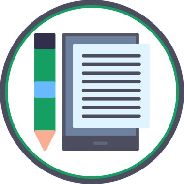 Not defteri. Web simgesi basit illüstrasyon