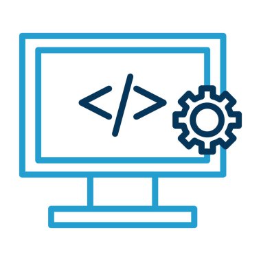 Web tasarım geliştirme simgesi 