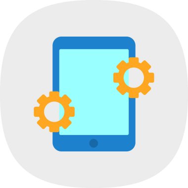 mobil uygulama simgesi, vektör illüstrasyonu basit tasarım