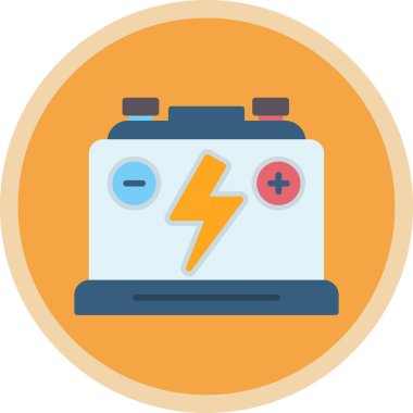 Pil. Web simgesi basit tasarım                       