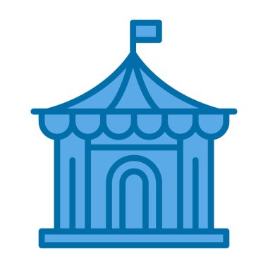 Sirk çizgisi vektör simgesi