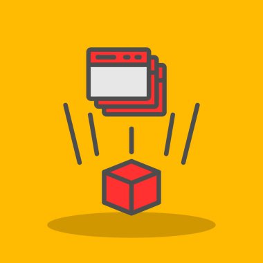 kutu simgesi tasarımı, vektör illüstrasyonu 10 grafik tasarımı