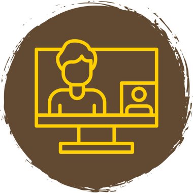 Modern simgenin vektör illüstrasyonu