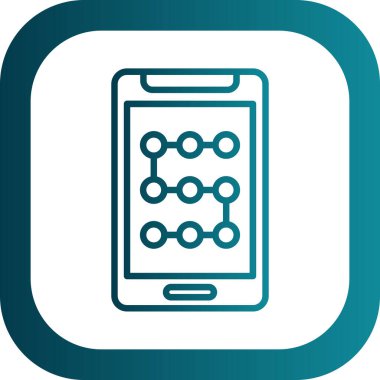 cep telefonu simgesi soyut arkaplan gruplandırılmış ve düzenlenebilir