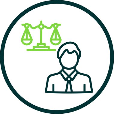 İş adamı simgesi vektör illüstrasyonu