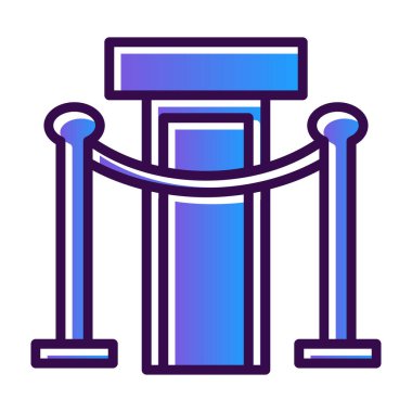 Bariyer. Web simgesi basit tasarım