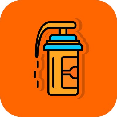 Pepper spray icon, vector illustration