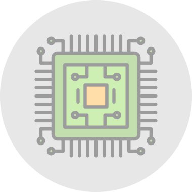 chip icon, vector illustration simple design