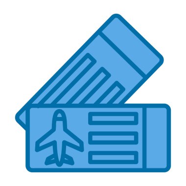 bilet ikonu vektör illüstrasyonu