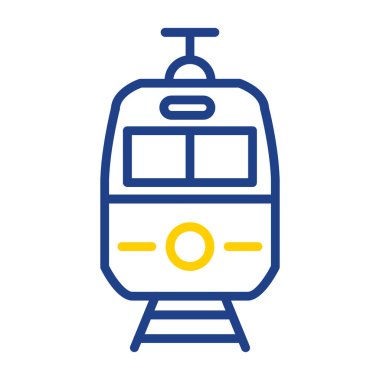 tren simgesi, vektör illüstrasyonu basit tasarım