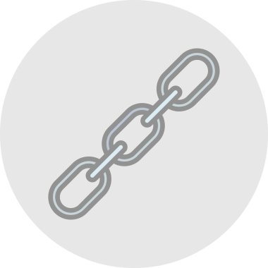 Zincir simgesi, vektör illüstrasyonu