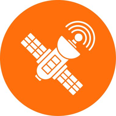 uydu simgesi, vektör illüstrasyonu basit tasarım