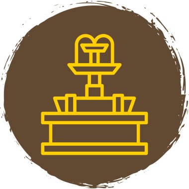 Bir noel simgesinin vektör illüstrasyonu