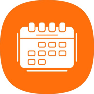 Takvim simgesi, vektör illüstrasyonu basit tasarım