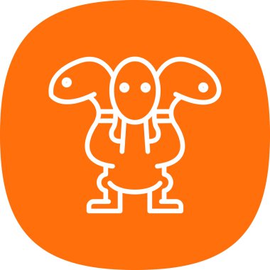 Fil simgesi, vektör illüstrasyonu