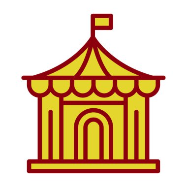 Sirk çizgisi vektör simgesi