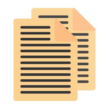 belge simgesi vektör illüstrasyonu 