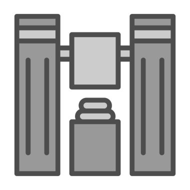 Giysi dizini web simgesi, vektör illüstrasyonu 