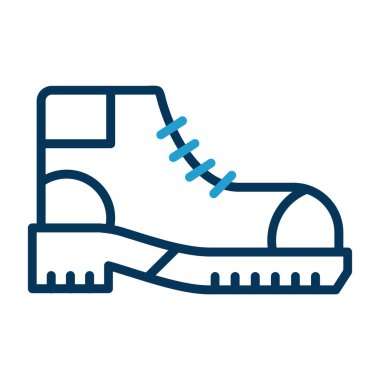 Yürüyüş çizimi simgesi, vektör illüstrasyonu