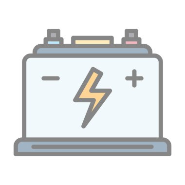 Pil. Web simgesi basit tasarım                       