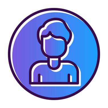 avatar. Web simgesi basit illüstrasyon