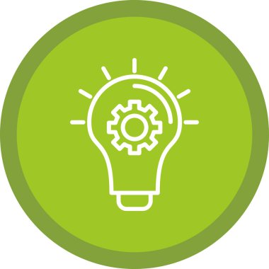 Basit düz fikir kabartma düz vektör simgesi