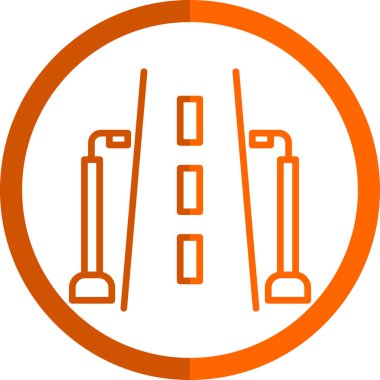 Moda tarzı izole edilmiş arkaplanda yol işareti simgesi