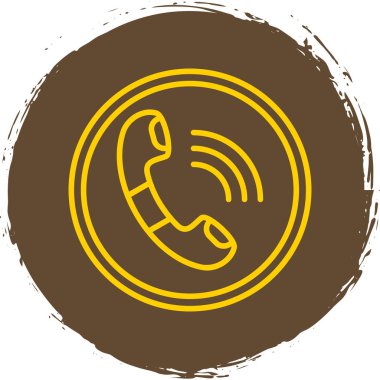 telefon ahizesi simgesi, vektör çizimi basit tasarım