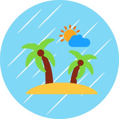 Hava durumu simgesi, vektör illüstrasyonu