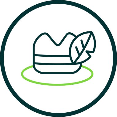 Şapka. Web simgesi basit illüstrasyon