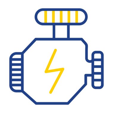 motor simgesi, vektör illüstrasyonu basit tasarım