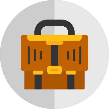 evrak çantası simgesi, vektör illüstrasyonu basit tasarım