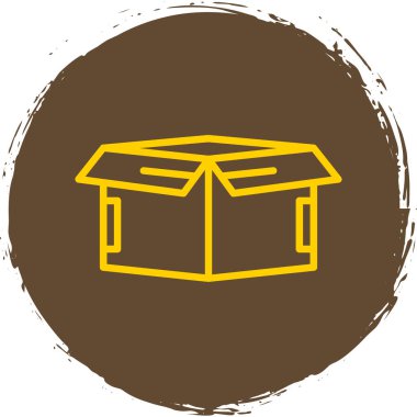 kutu simgesi, vektör illüstrasyonu basit tasarım