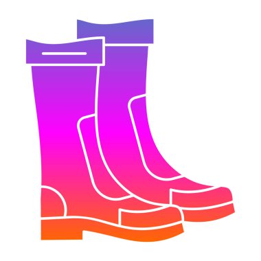 Welly bot simgesi, vektör illüstrasyon tasarımı