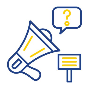 soru işareti ile konuşma kabarcığı vektör çizimi tasarımı