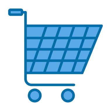 Alışveriş arabası ikonu. vektör illüstrasyonu                     