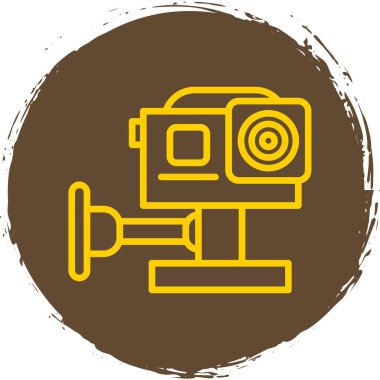 Eylem Kamerası simgesi, vektör illüstrasyonu basit tasarım