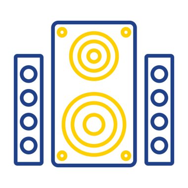 Müzik hoparlör satırı simgesi 