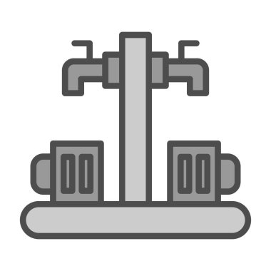 Güç istasyonu vektör simgesi