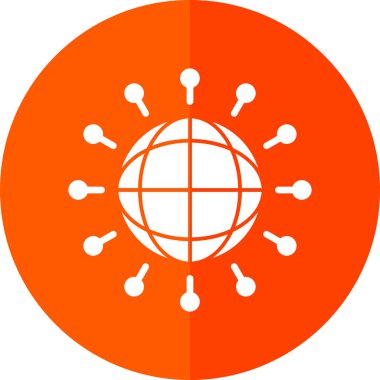 Küresel simge vektör illüstrasyonu