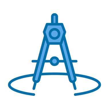 Pusula. Web simgesi basit illüstrasyon 