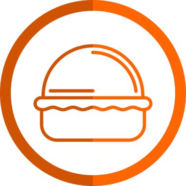 Makaronlar pasta web simgesi, vektör illüstrasyonu 